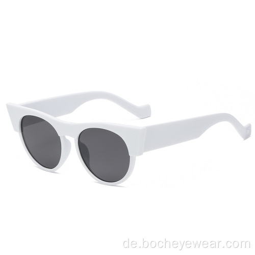 Europäische und amerikanische Mode runde Katzenaugen-Sonnenbrille Damen WindNet rote Straßen-Sonnenbrille Herrenmode-Sonnenbrille s21184